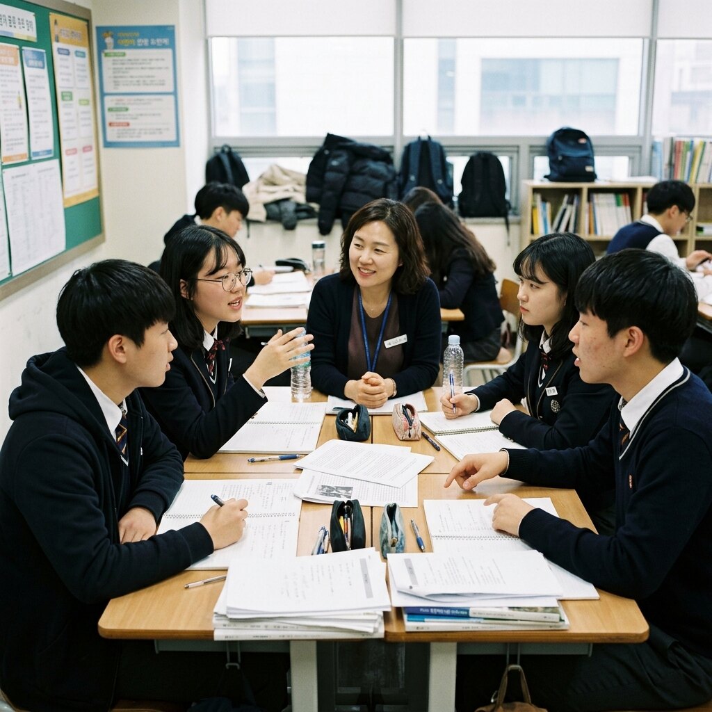 논술 맞춤 교육 장면